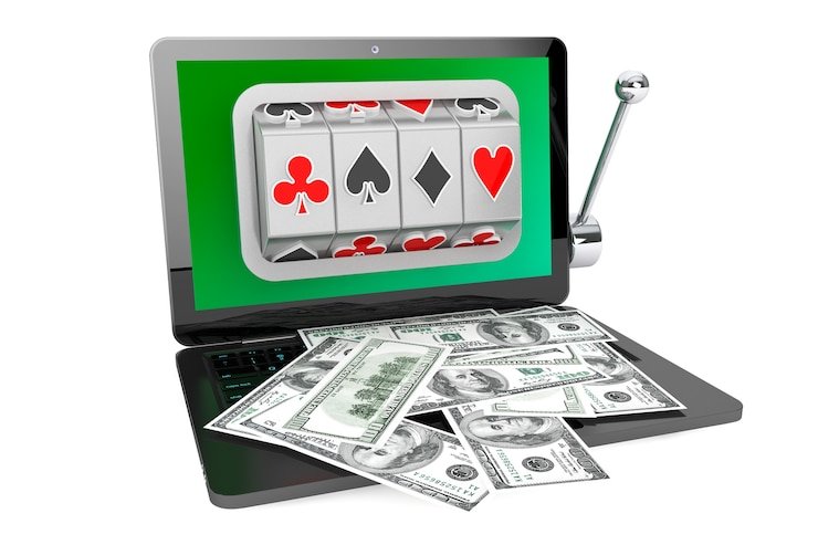 Layar permainan Casino Hold'em menampilkan kartu pemain, kartu dealer, dan tombol aksi di roket4d